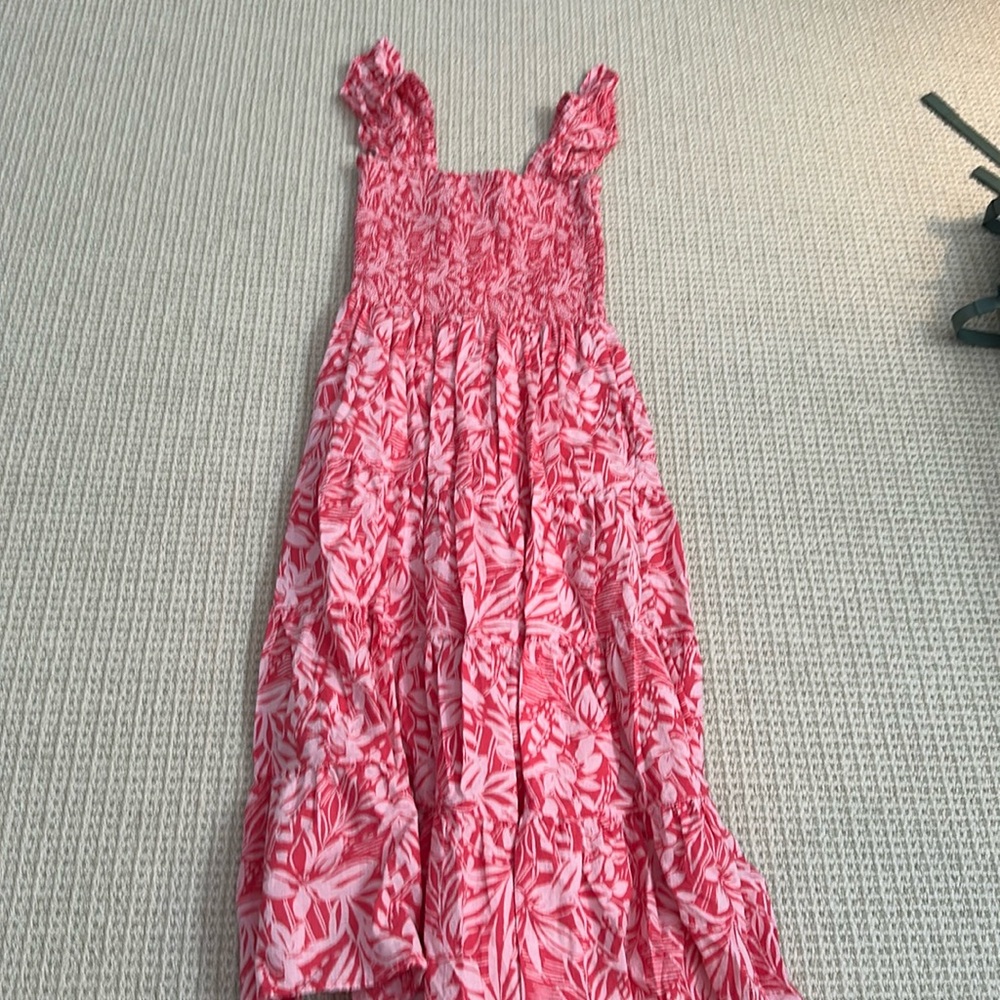 Lands End Tropicial Pink dress